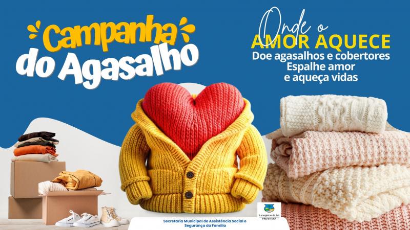 Câmara apoia a Campanha do agasalho, em parceria com Poder Executivo